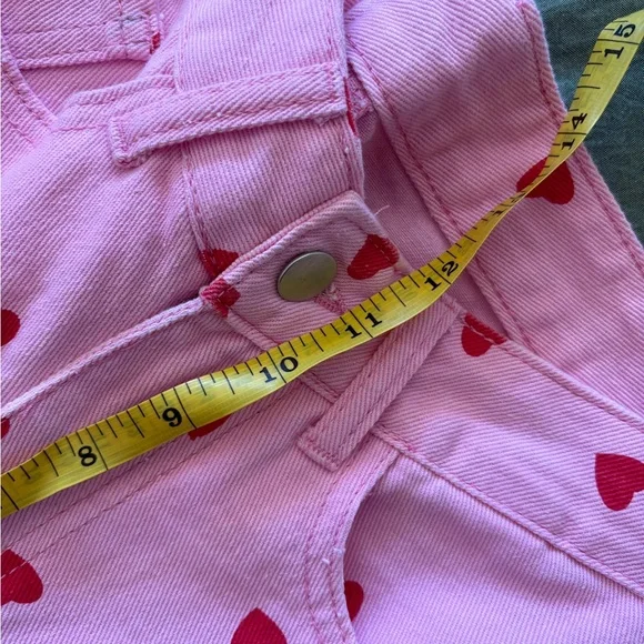SHEIN Pink Heart High Rise Jeans - Picture 8 of 13